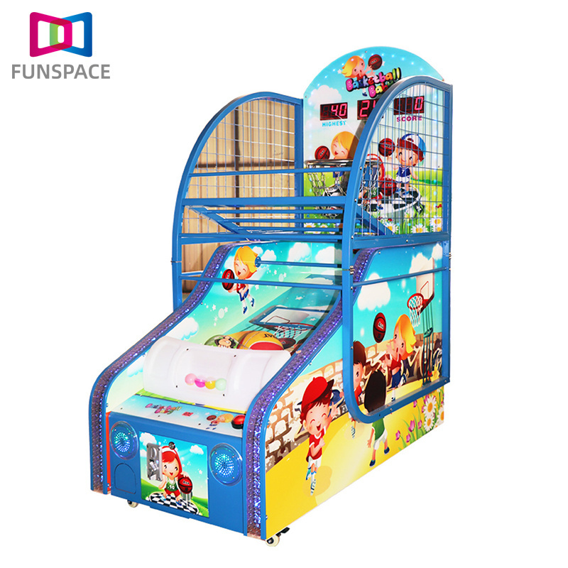 Global hot sale Indoor Simulator Children Coin Operated Adults Basketball Mini Arcade Game