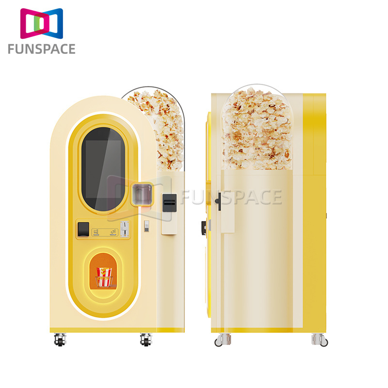 Funspace New Product Custom Coin Operated Fully Automated Commercial Flavoured Pop Corn Popcorn Vending Machine