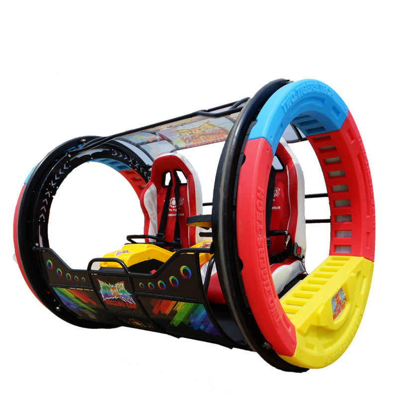 China Factory 360 Luxury Rolling Car Degree  Happy Swing Car  2 people Rotating Electric Equipment  For  outdoor Amusement Park