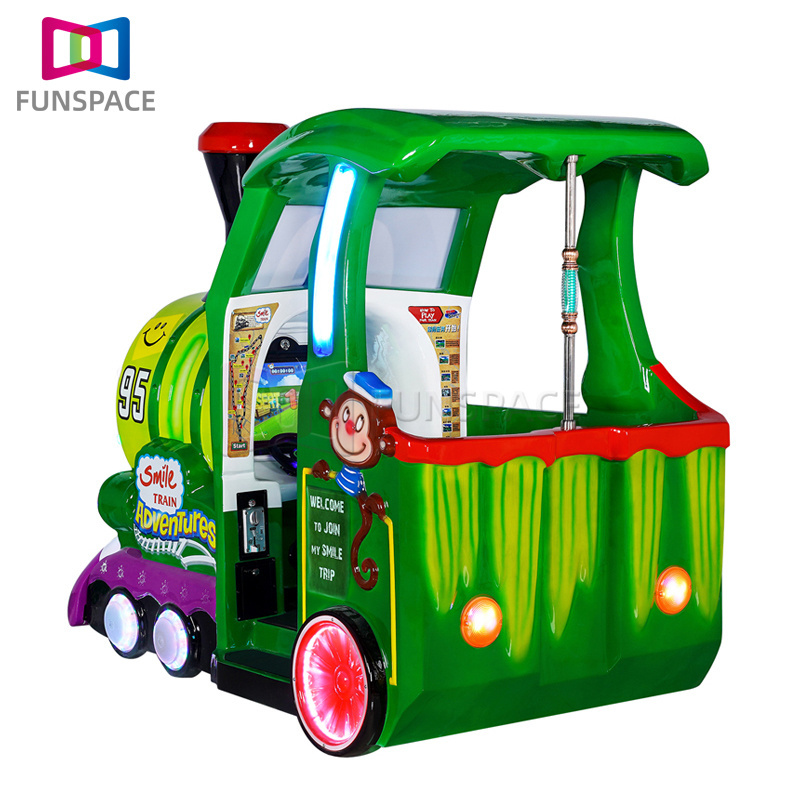 Playground Shopping Mall Indoor Video Amusement Machine Happy Train Kiddie Rides