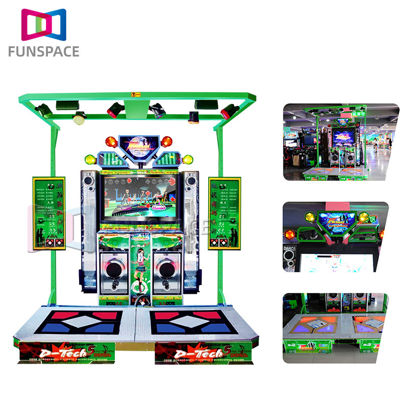 Adult dance machine Coin Operated Arcade Fifth Generation Light Rhythm Dynamic Music Video Games Dancing Machine Gaming Euiqimen