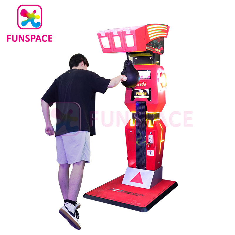 Funspace Coin Operated Prize Redemption Machine Boxing Arcade Game Machine/Punch Boxing Machine For Sale