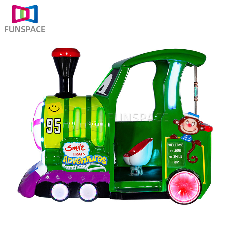 Playground Shopping Mall Indoor Video Amusement Machine Happy Train Kiddie Rides