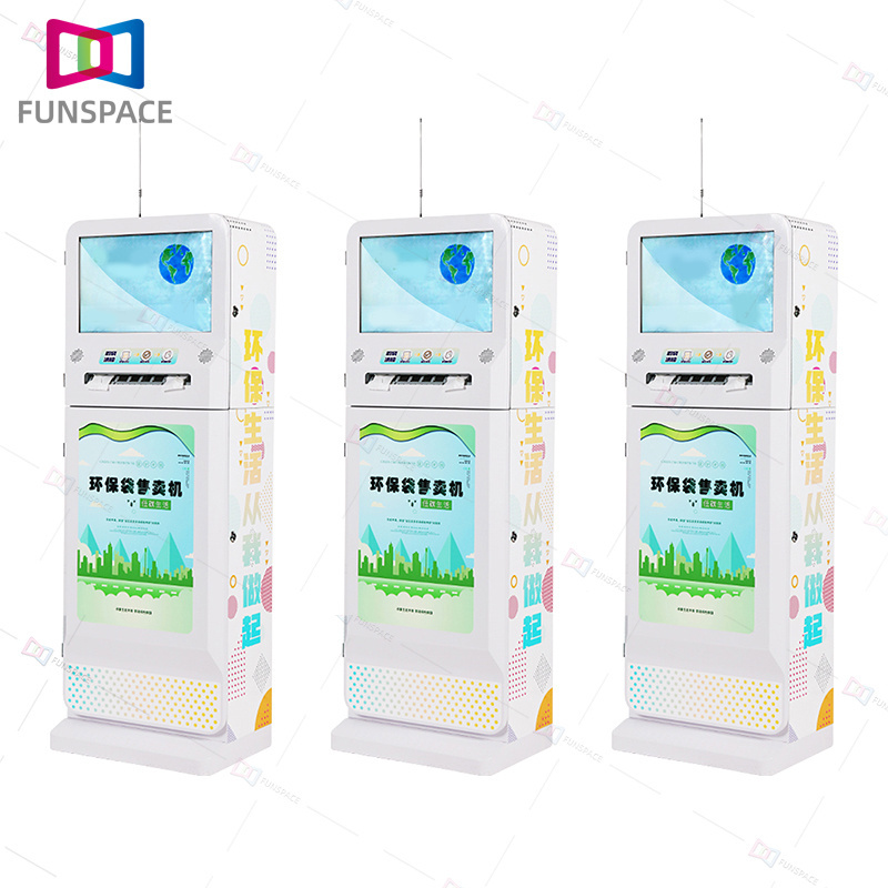 Cheap Sale Coin Operated Vending Eco Bag Plastic Bag Vending Machine For Amusement Shopping Mall