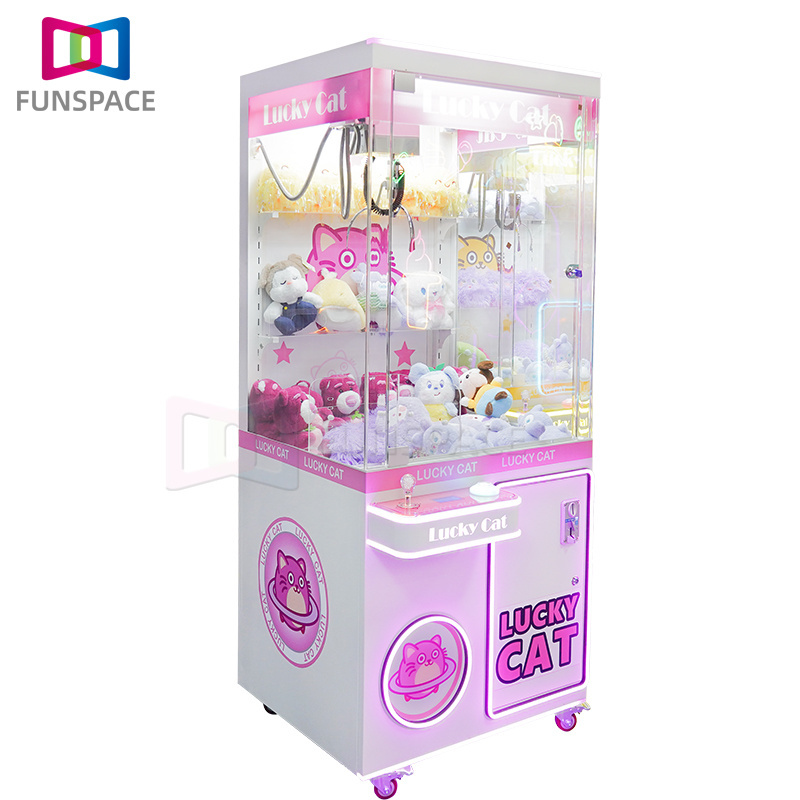 2024 hot sale  Toy Arcade Crane  Machine claw machine Coin Operated Dolls many color Gifts Game Catcher Games Machine