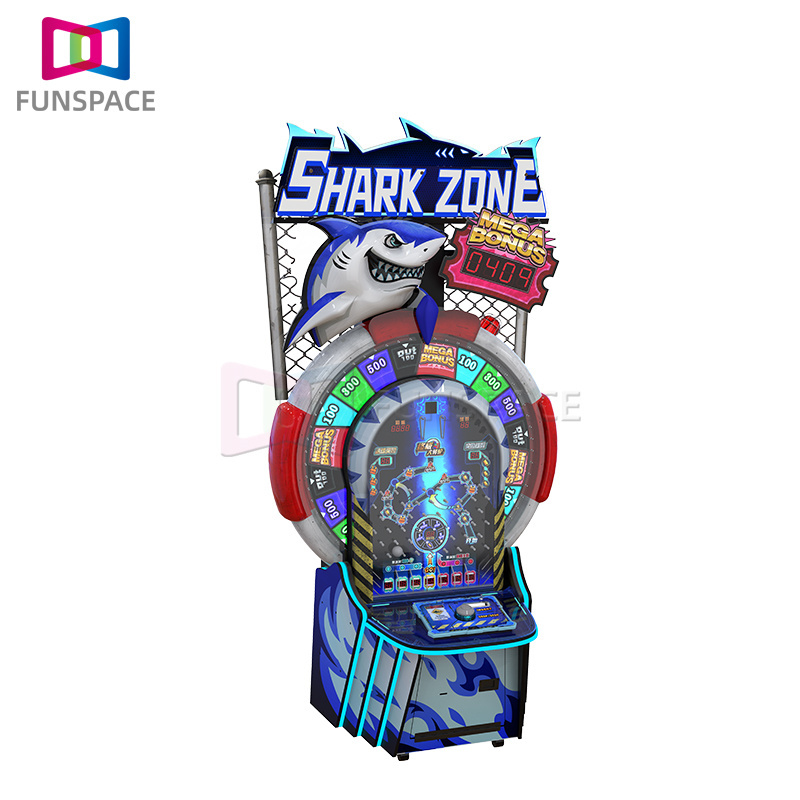 Explosive Models Shark Zone Hand Speed Lucky Turntable Numbers Arcade Coin Operated Lottery Ball Machine