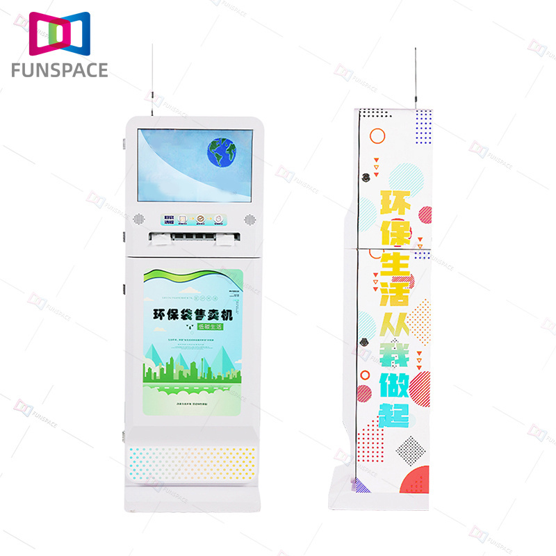 Cheap Sale Coin Operated Vending Eco Bag Plastic Bag Vending Machine For Amusement Shopping Mall