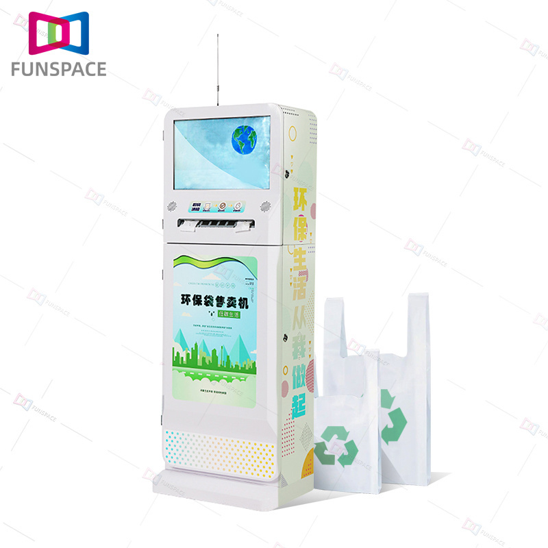 Cheap Sale Coin Operated Vending Eco Bag Plastic Bag Vending Machine For Amusement Shopping Mall