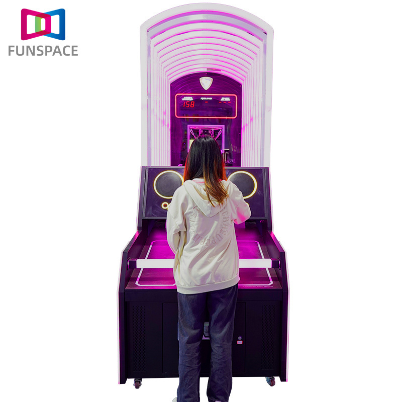 Funspace Factory Price Indoor Arcade Coin Operated Adult Competition Interactive Game Basketball Machine