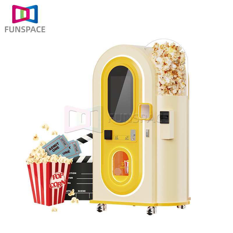 Funspace New Product Custom Coin Operated Fully Automated Commercial Flavoured Pop Corn Popcorn Vending Machine