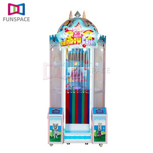 Rainbow Treasure Drop Ball Arcade Game Machine Coin Operated for Kids and Parents Ticket Redemption Game for Sale