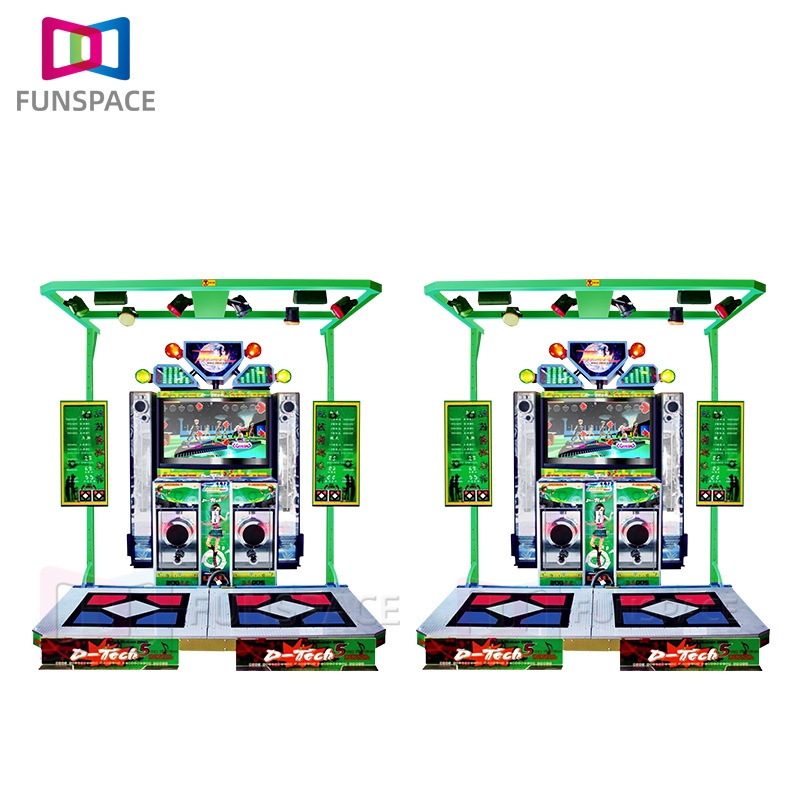 Adult dance machine Coin Operated Arcade Fifth Generation Light Rhythm Dynamic Music Video Games Dancing Machine Gaming Euiqimen