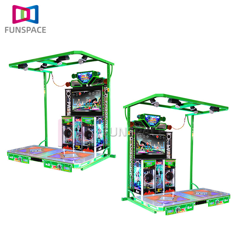 Adult dance machine Coin Operated Arcade Fifth Generation Light Rhythm Dynamic Music Video Games Dancing Machine Gaming Euiqimen