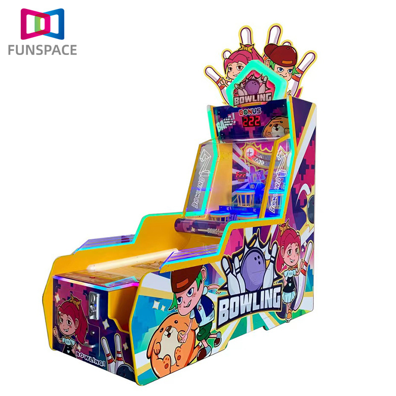 Children Park Kids Coin Operated Redemption Tickets Arcade Mini Bowling Dunk Game Machine