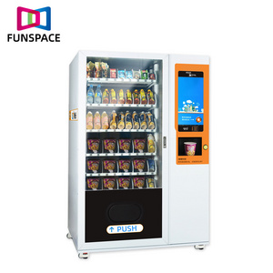 Funspace Supermarket coin operated Make Money Vending Machine 24 Hours Touch Automatic Screen Snacks Drinks Vending Machine