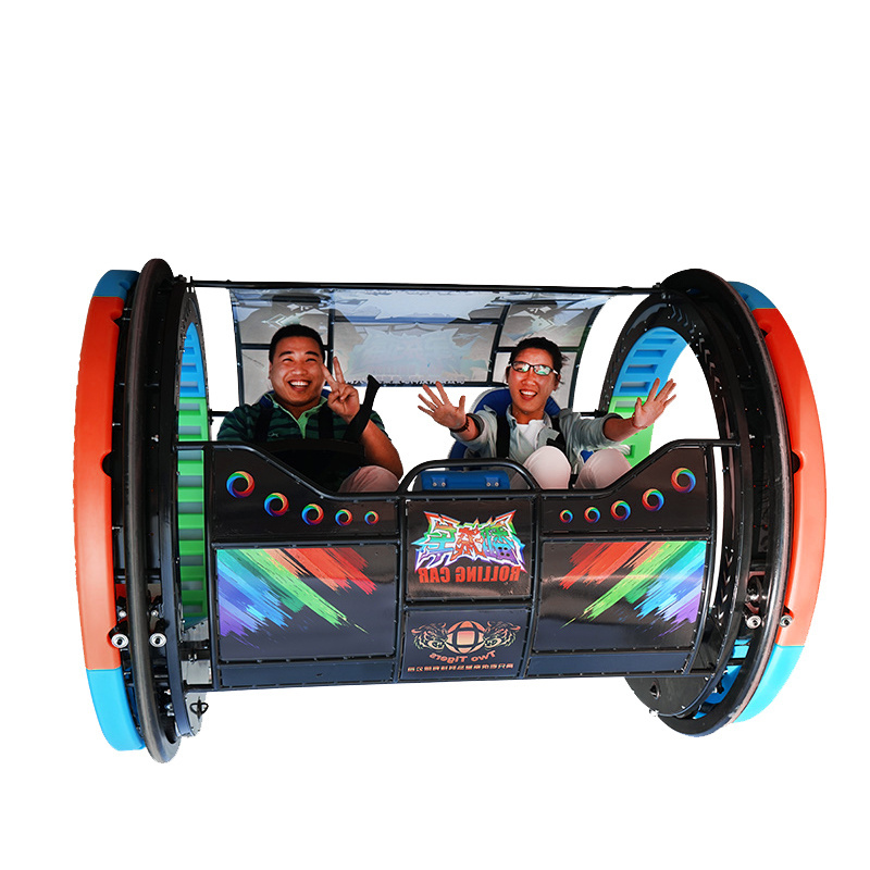 China Factory 360 Luxury Rolling Car Degree  Happy Swing Car  2 people Rotating Electric Equipment  For  outdoor Amusement Park