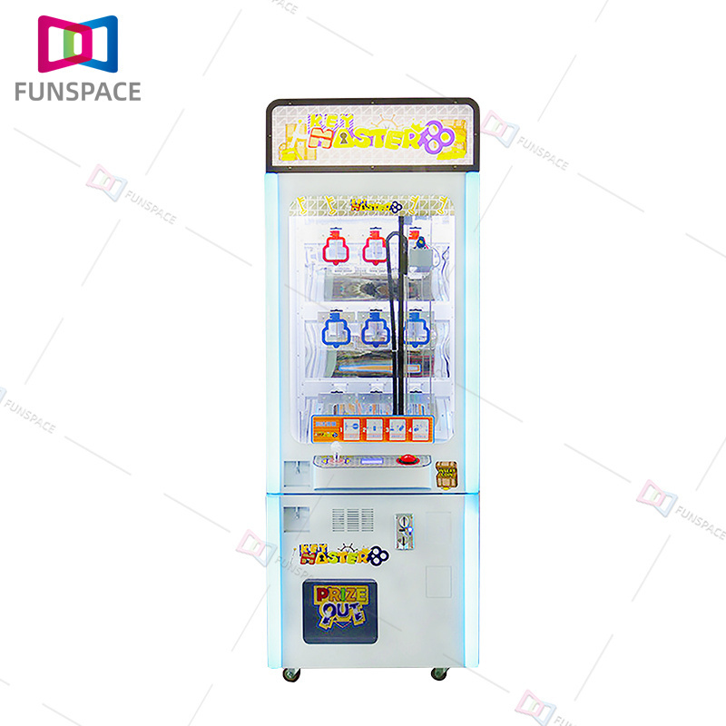 Funsapce Coin Operated 15 Holes Golden Key Game Key Master Bill Acceptor Claw Machine Vending Machine For Shopping Mall