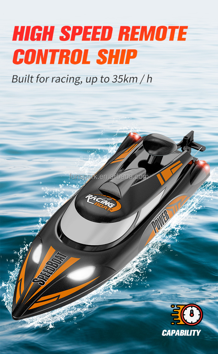 Hot Selling High Speed Large Scale Remote Control Toys Fishing Boat Racing Fast High Quality Kids RC boat Ship Toys for Children