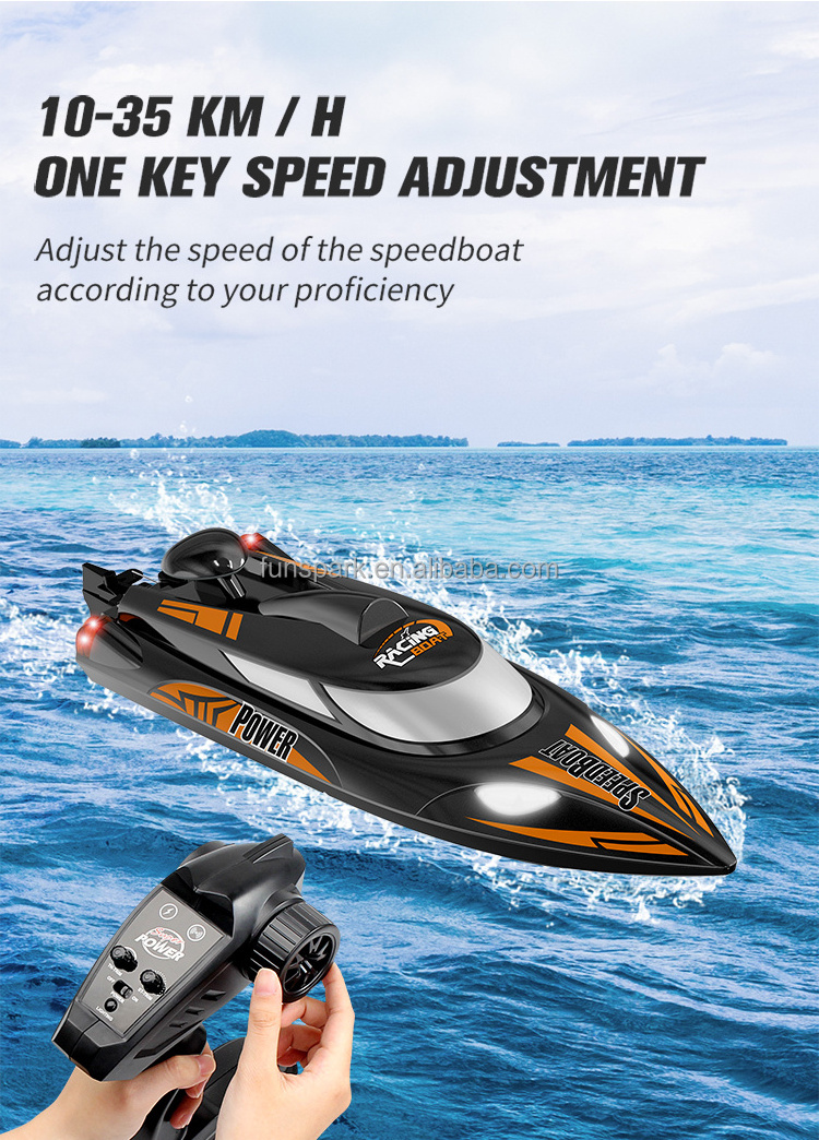 Hot Selling High Speed Large Scale Remote Control Toys Fishing Boat Racing Fast High Quality Kids RC boat Ship Toys for Children