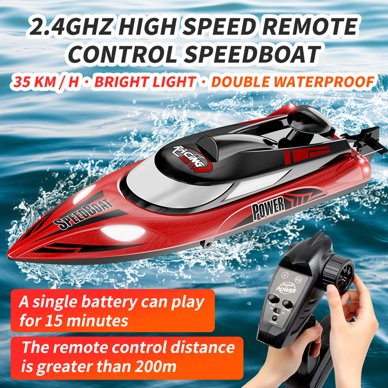 Hot Selling High Speed Large Scale Remote Control Toys Fishing Boat Racing Fast High Quality Kids RC boat Ship Toys for Children