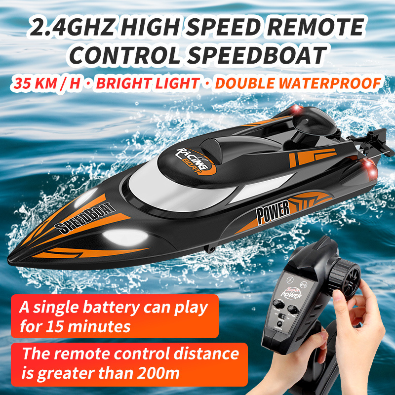 Hot Selling High Speed Large Scale Remote Control Toys Fishing Boat Racing Fast High Quality Kids RC boat Ship Toys for Children