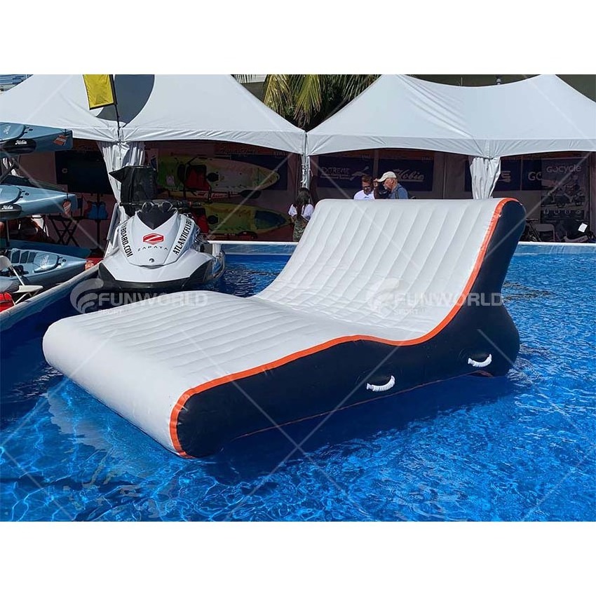 New design Inflatable tanning pool lounger float for sunbath