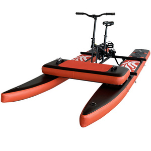 Funworldsport Inflatable Water River Sea Bike Pedal Boat Person Jet Bike Flying hydro bike water bicycle Sale