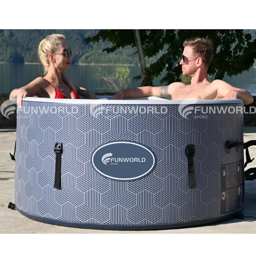 Hot Sale Outdoor Portable Bathtub Spa Inflatable Jacuzzi Outdoor Spa Hot Water Foldable Bathtub For Adults