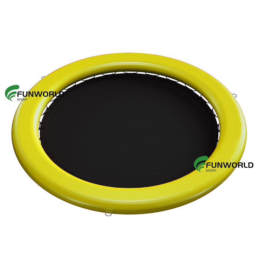 Funworldsport  Factory direct cheap summer pool Inflatable Suntan Tanning Pool Lounge Float sun pad for the sea with Net