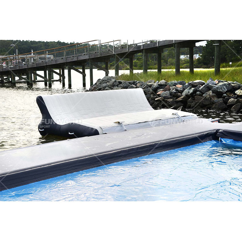 New design Inflatable tanning pool lounger float for sunbath