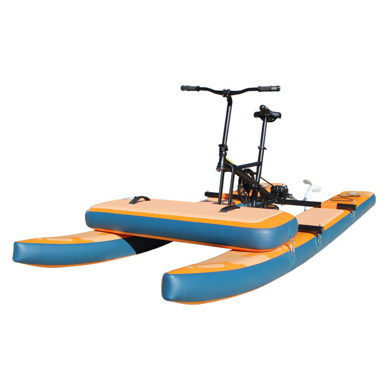 Funworldsport 2024 Inflatable Water river sea Bike Swan Pedal Boat Person Jet Bike Flying Hydro Bikes Sale Parts Boat