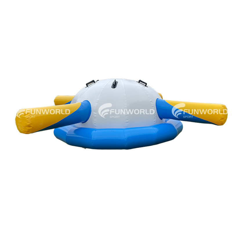 Cheap Price Ufo Balloon Inflatable Water Rocker Saturn Roller Portable Human Gyroscope Rides For Sale