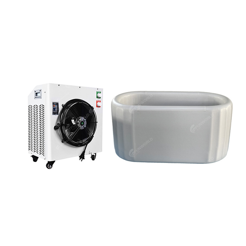 OEM Design Ice Bath Drop Stitch PVC Inflatable Ice Bath Tub With Chiller For Cold Therapy