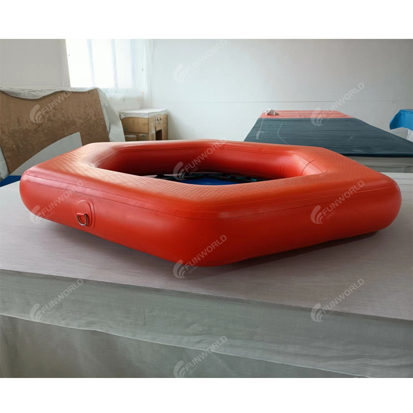 Funworldsport Comfort Durable PVC Inflatable Tanning Pool hexagon Suntan Tub Inflatable Water Swimming Bed Pool Float