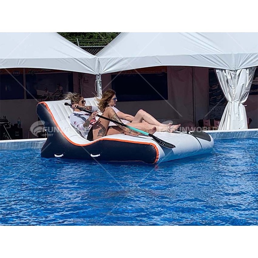 New design Inflatable tanning pool lounger float for sunbath