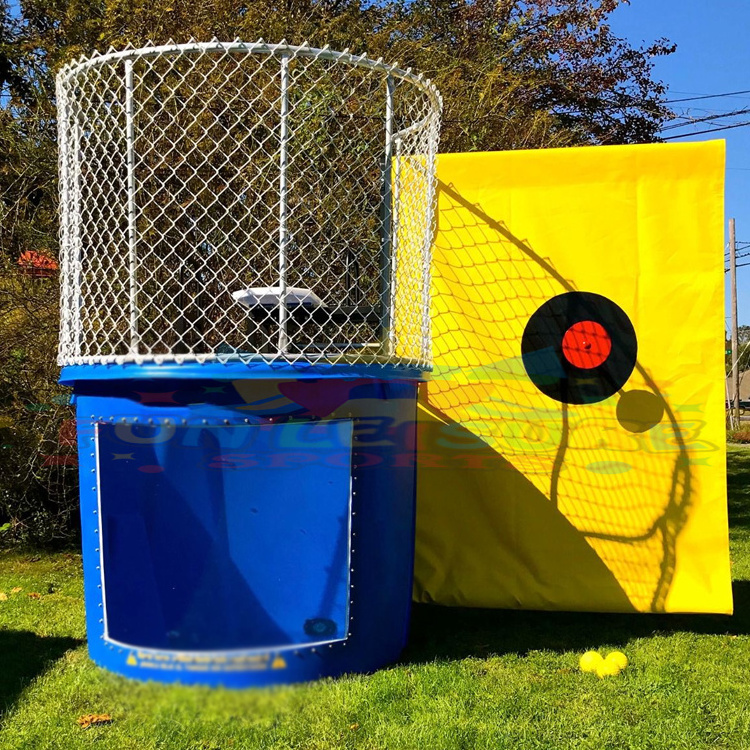 Hot sale backyard kids play equipment high striker carnival game fairs dunker water dunk tank