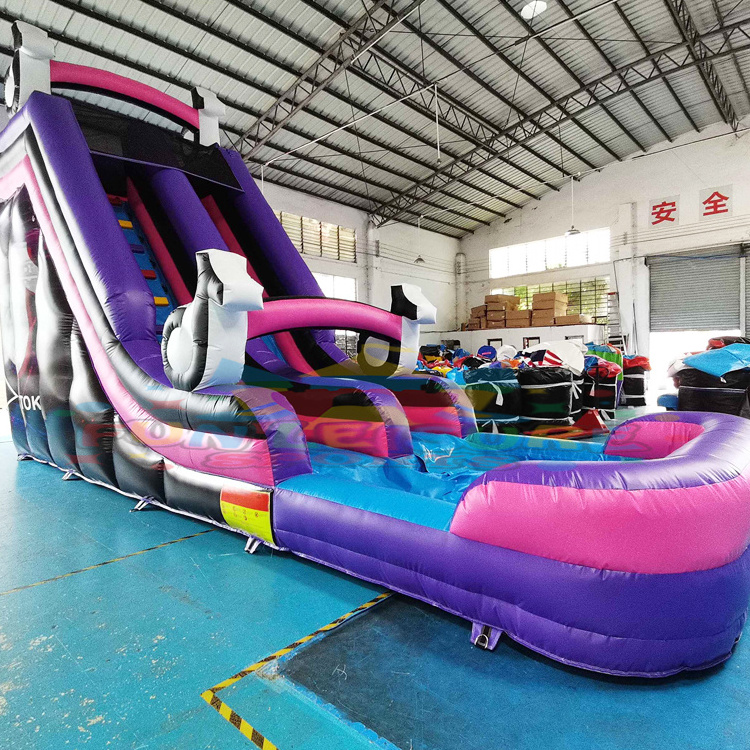 Commercial backyard kids party entertainment jumping castle waterslide toboggan gonflables note inflatable water slide