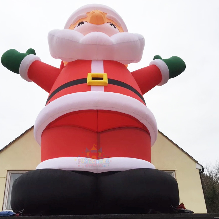 Commercial giant blow up ad balloon inflables de navidad happy holiday christmas decoration inflatable santa claus