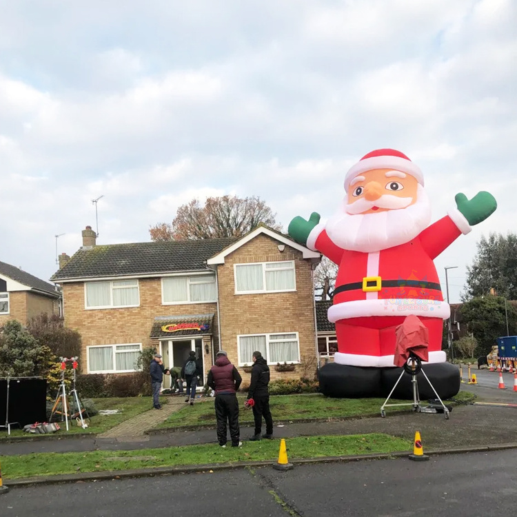 Commercial giant blow up ad balloon inflables de navidad happy holiday christmas decoration inflatable santa claus