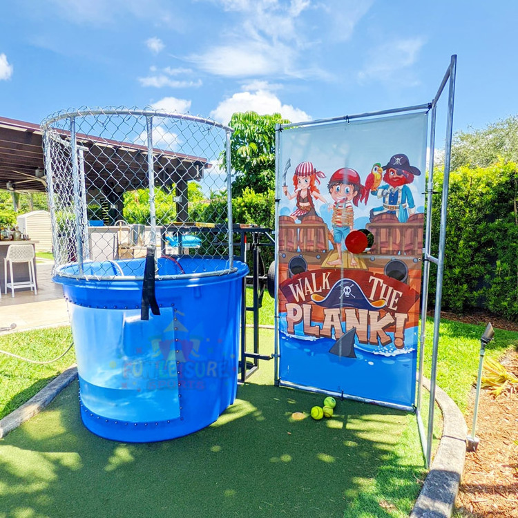 Commercial grade  diy high striker carnival game easy dunker dunking machine dunk tank