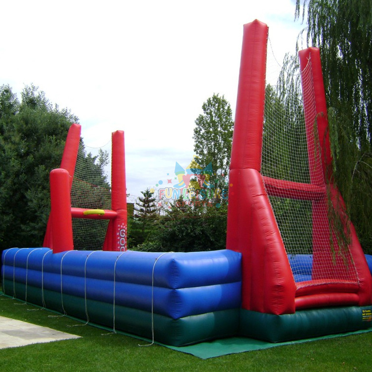 Giant outdoor commercial air blown playing zone football field inflatable soap soccer arena for kids