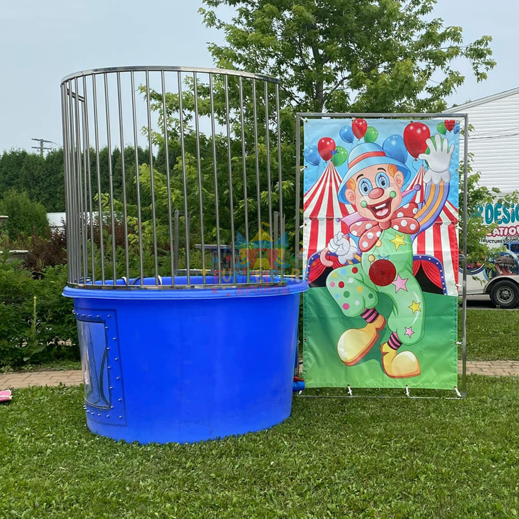 Summer holiday backyard splash party dunking booth machine adult dunk tank for sale