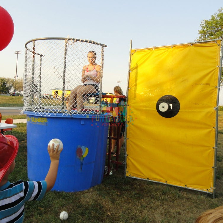 Summer holiday backyard splash party dunking booth machine adult dunk tank for sale