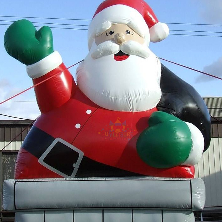 Commercial outdoor yard merry christmas blow up decoration inflables de navidad advertising inflatable santa claus