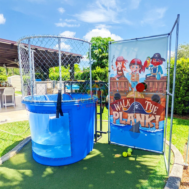 Summer holiday backyard splash party dunking booth machine adult dunk tank for sale