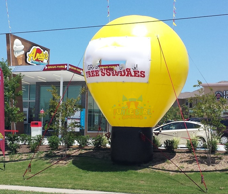 Giant outdoor airblown inflatable ground balloon for advertising publicidad de globo inflable