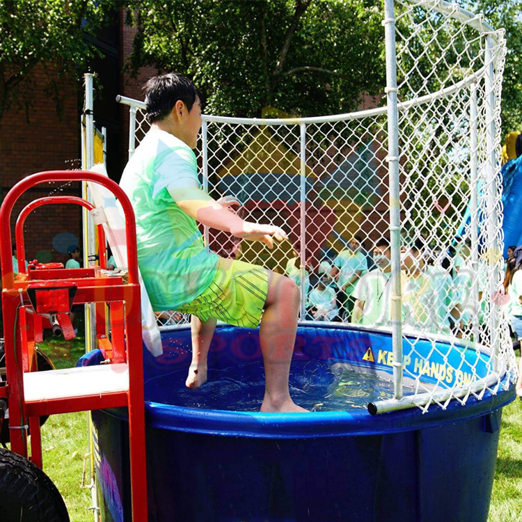 Commercial grade diy high striker carnival game water dunker dunking machine dunk tank