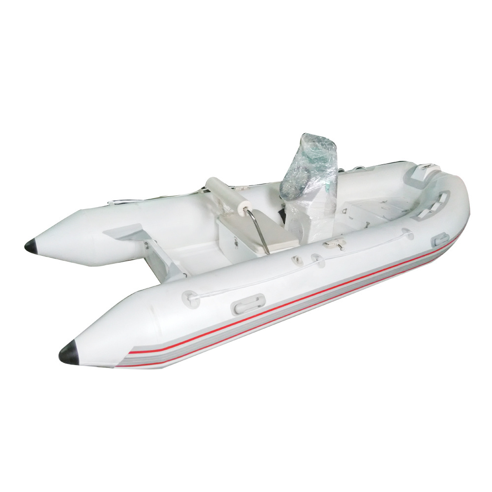 (ce)6 persons 4m rib boat inflatable yacht with fiberglass hull for sale