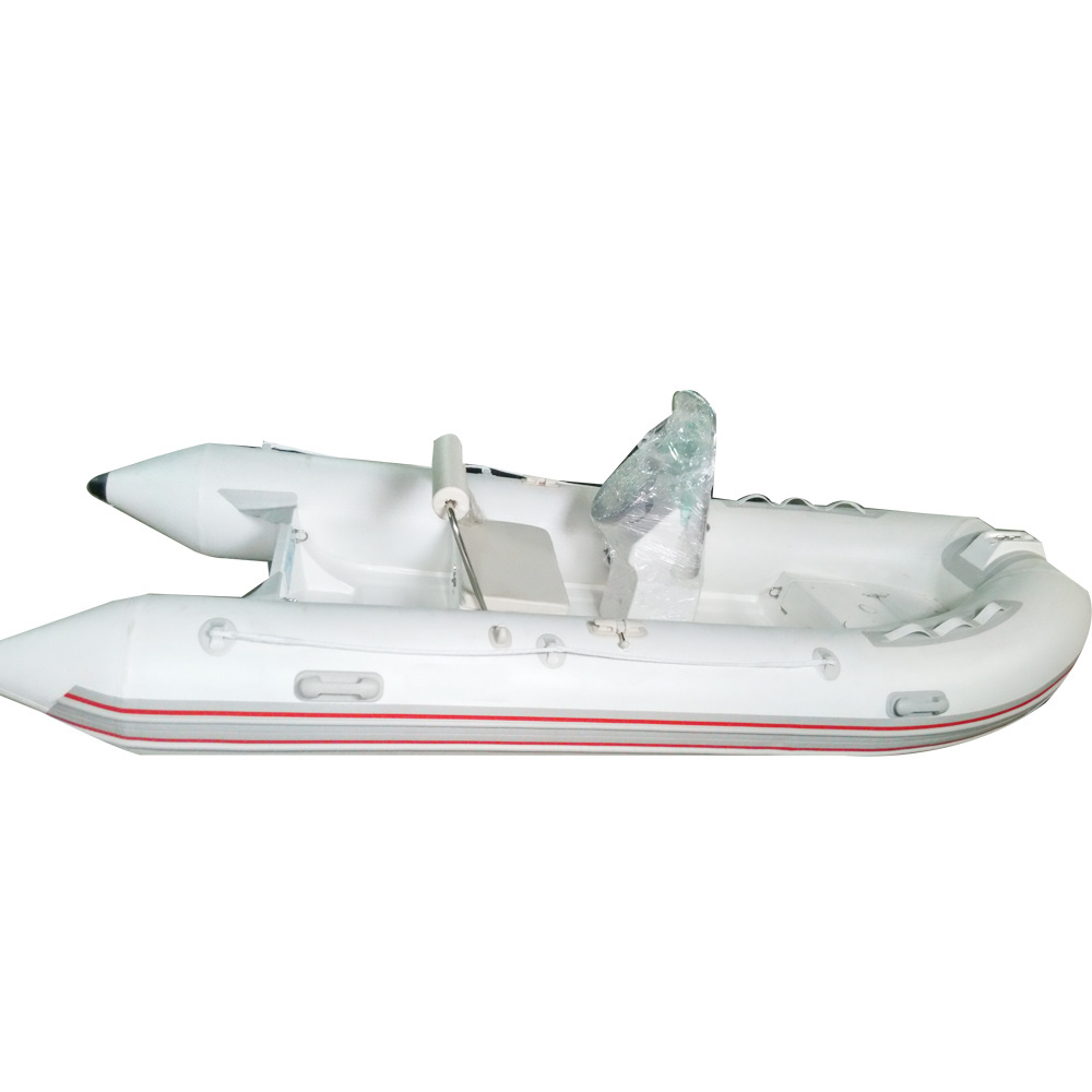 (ce)6 persons 4m rib boat inflatable yacht with fiberglass hull for sale