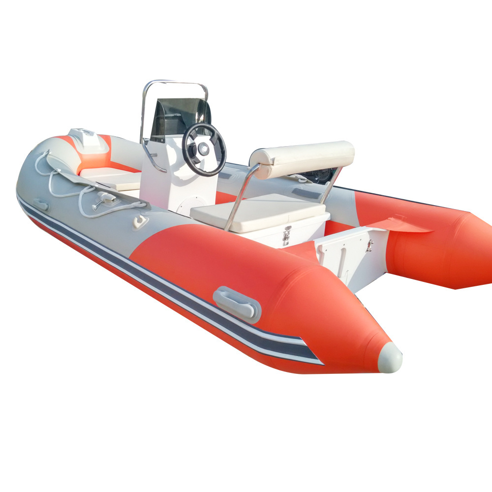 (ce) pvc material 14ft high speed inflatable fishing catamaran rib fiberglass boats for sale